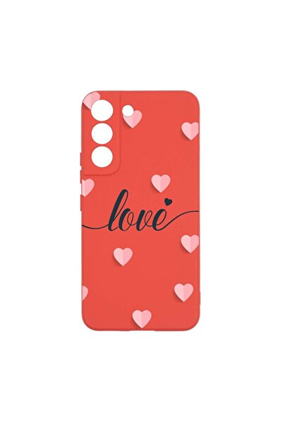 bestcase Θήκη σιλικόνης, Συμβατή με Samsung Galaxy S22 Plus, Σχέδιο Καρδιές π...