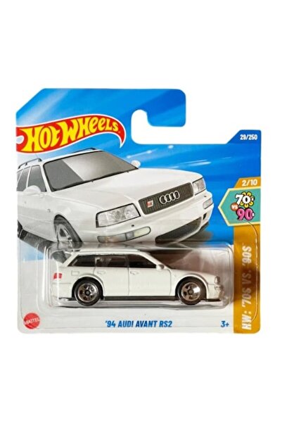 HOT WHEELS Μεταλλικό Αυτοκίνητο, Audi Avant RS2 '94, Λευκό, 1:64 - Μοντέλο 2025