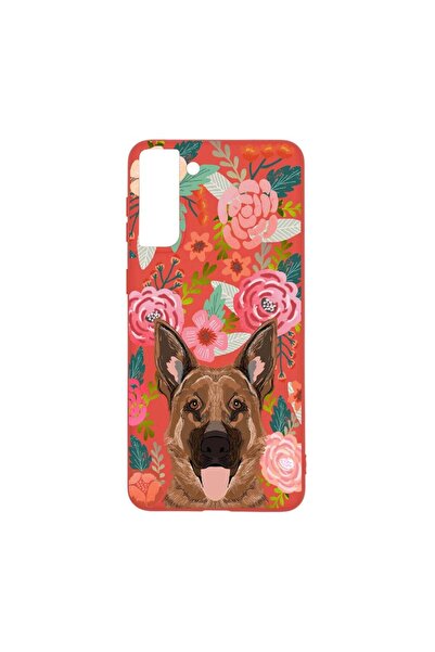 bestcase Θήκη σιλικόνης, Συμβατή με Samsung Galaxy S21 Plus, Σχέδιο σκύλος κα...