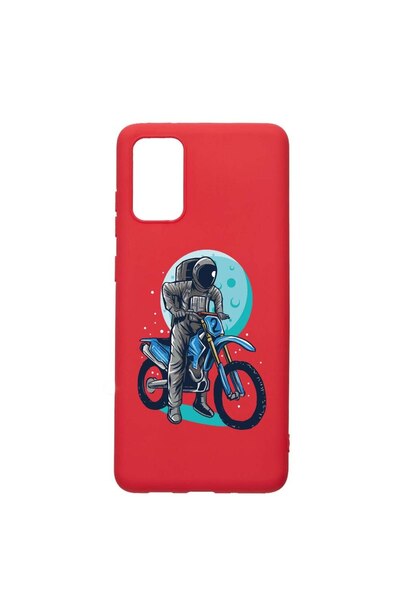 bestcase Θήκη σιλικόνης, Συμβατή με Samsung Galaxy A02s, Αστροναύτης Ποδηλάτη...