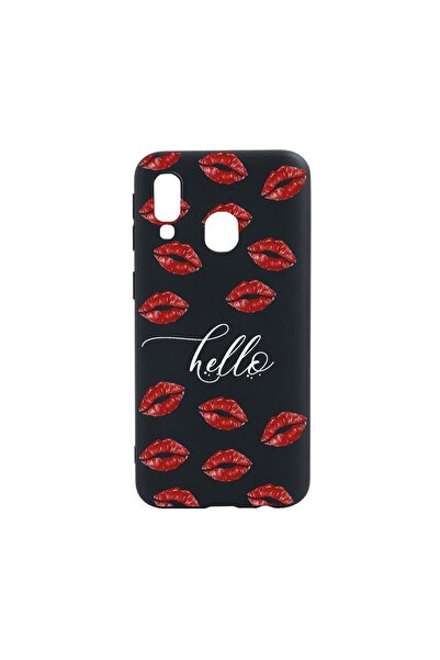bestcase Husa Silicon Compatibila Cu Samsung Galaxy A40, Hello Kisses, rezist...
