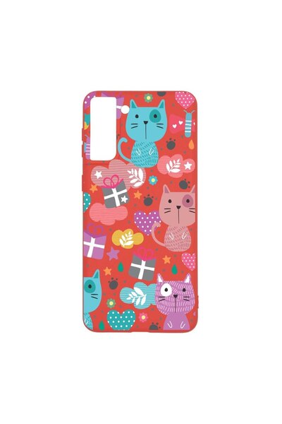 bestcase Θήκη σιλικόνης, Συμβατή με Samsung Galaxy S21 Plus, Χαριτωμένο Γατάκ...