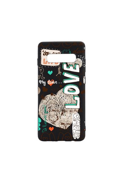bestcase Θήκη σιλικόνης συμβατή με Samsung Galaxy S10 Plus, Love, ανθεκτική σ...