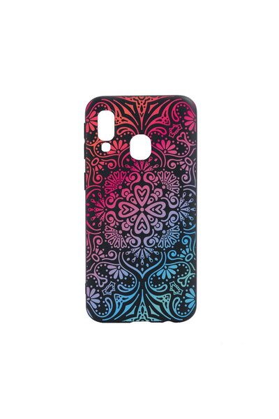 bestcase Husa Silicon Compatibila Cu Samsung Galaxy A40, Mandala Color, rezis...