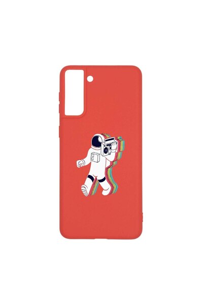 bestcase Θήκη σιλικόνης, Συμβατή με Samsung Galaxy S21 Plus, Walk On Moon, αν...