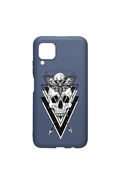 bestcase Силиконов калъф, съвместим със Samsung Galaxy M53, с дизайн на череп...