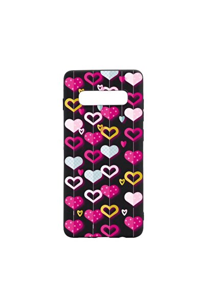 bestcase Θήκη σιλικόνης συμβατή με Samsung Galaxy S10, Χαριτωμένα Καρδιές, αν...