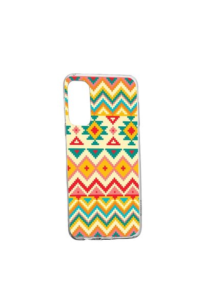 bestcase Θήκη σιλικόνης συμβατή με Samsung Galaxy S21 FE, Αζτέκικο σχέδιο, αν...