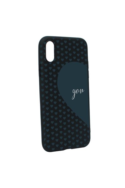 bestcase Θήκη σιλικόνης συμβατή με Apple iPhone XS Max, Σ' αγαπώ, ανθεκτική σ...