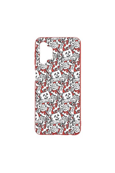 bestcase Силиконов калъф, съвместим със Samsung Galaxy M32 5G, Хелоуин, устой...