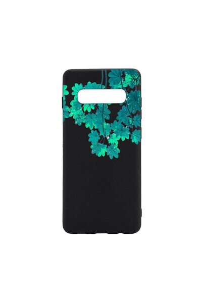 bestcase Θήκη σιλικόνης συμβατή με Samsung Galaxy S10 Plus, Πράσινο Δάσος, αν...