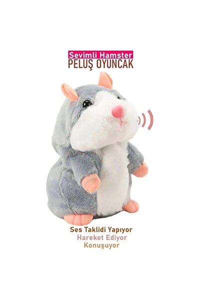 AyrStore Ses Tekrar Eden Hamster Fare İnteraktif Oyuncak, Çok Renkli