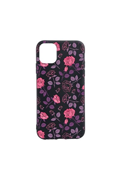 bestcase Θήκη σιλικόνης συμβατή με Apple iPhone 12, Τριαντάφυλλα, ανθεκτική σ...