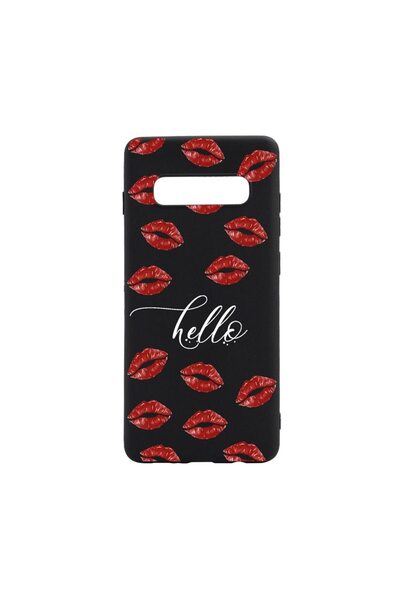 bestcase Θήκη σιλικόνης συμβατή με Samsung Galaxy S10 Plus, Hello Kisses, ανθ...