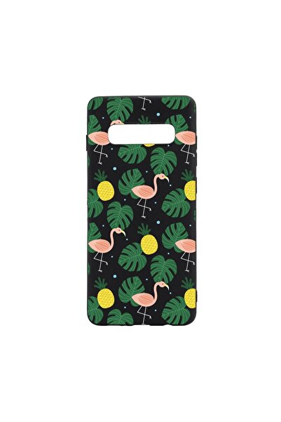 bestcase Θήκη σιλικόνης συμβατή με Samsung Galaxy S10 Plus, Τροπικό, ανθεκτικ...
