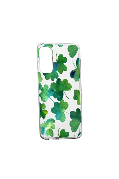 bestcase Θήκη σιλικόνης με σχέδιο πράσινου φύλλου, Συμβατή με Samsung Galaxy ...