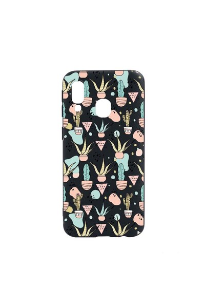 bestcase Θήκη σιλικόνης συμβατή με Samsung Galaxy A40, Κάκτος, ανθεκτική στη ...