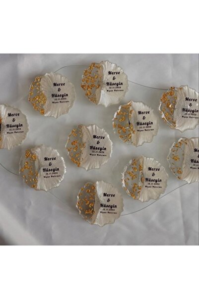 StoreGiz (50 Adet) Epoksi Magnet -Nişan Magneti-Söz Magneti-Nikah Magneti-niş...