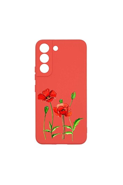 bestcase Θήκη σιλικόνης, Συμβατή με Samsung Galaxy S22 Plus, Κόκκινο Παπαρούν...
