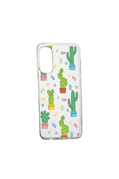 bestcase Θήκη σιλικόνης συμβατή με Samsung Galaxy M02s, Κάκτος, ανθεκτική στη...