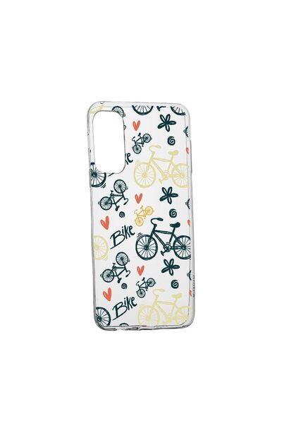 bestcase Θήκη σιλικόνης συμβατή με Samsung Galaxy S22, Bike Love, ανθεκτική σ...