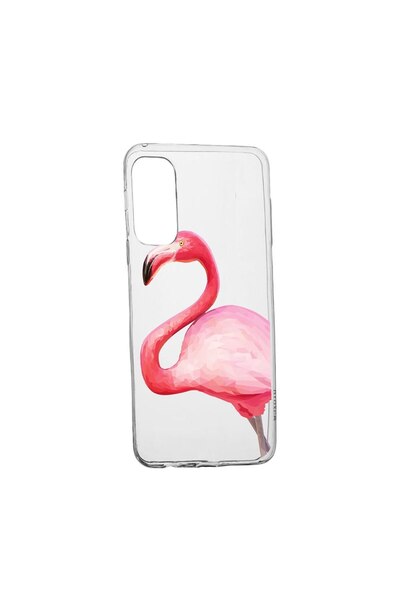 bestcase Θήκη σιλικόνης συμβατή με Samsung Galaxy S22 Ultra, Φλαμίνγκο, ανθεκ...