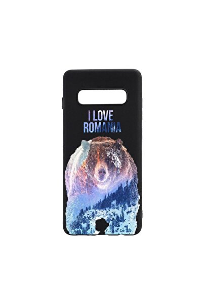 bestcase Θήκη σιλικόνης συμβατή με Samsung Galaxy S10 Plus, Αγαπώ τη Ρουμανία...