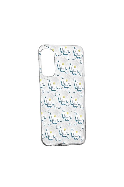 bestcase Θήκη Σιλικόνης Daisy - Λευκό Λουλούδι, Συμβατή με Samsung Galaxy S21...