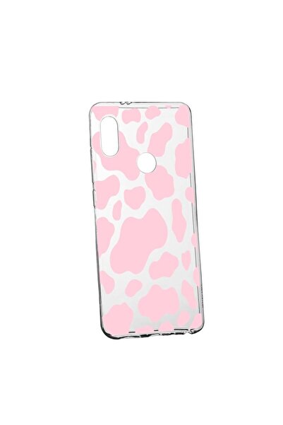 bestcase Силиконов калъф, съвместим с Huawei Honor Note 10, Розова крава, уст...
