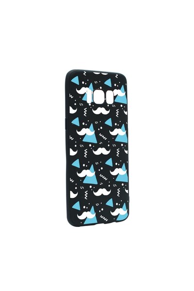bestcase Θήκη σιλικόνης συμβατή με Samsung Galaxy S8, Σχέδιο μουστάκι, ανθεκτ...