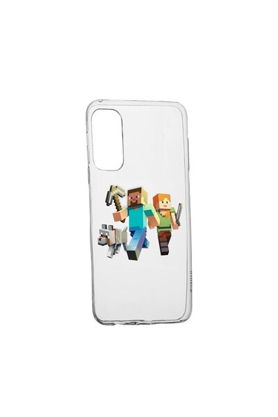 bestcase Θήκη σιλικόνης Minecraft, Συμβατή με Samsung Galaxy S22 Plus, ανθεκτ...