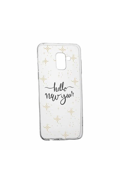 bestcase Θήκη για Samsung Galaxy J6 2018, Σιλικόνης, Λεπτή, Hello New Year, 173