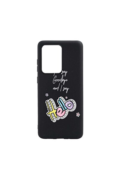 bestcase Θήκη σιλικόνης συμβατή με Samsung Galaxy S21 Ultra, Πες Γεια, ανθεκτ...