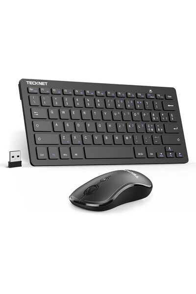 TEKNET TECKNET Ιταλικό QWERTY ασύρματο σετ πληκτρολογίου και ποντικιού