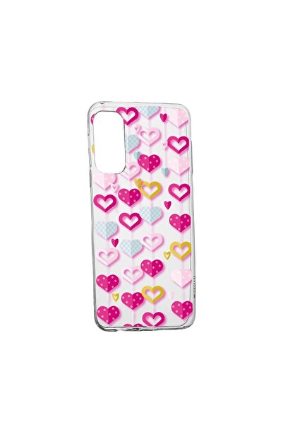bestcase Θήκη σιλικόνης συμβατή με Samsung Galaxy S21 FE, Χαριτωμένα Καρδιές,...