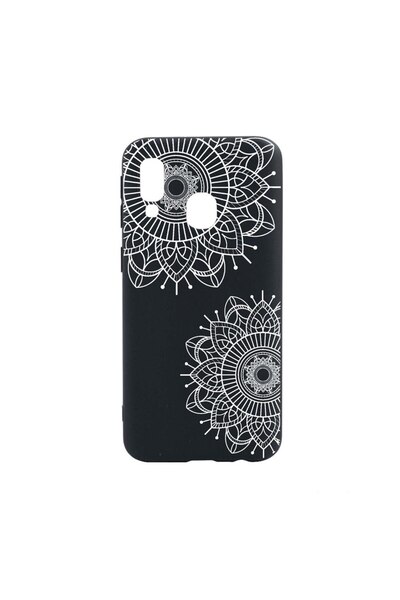 bestcase Θήκη σιλικόνης συμβατή με Samsung Galaxy A40, με σχέδιο λουλουδιών, ...