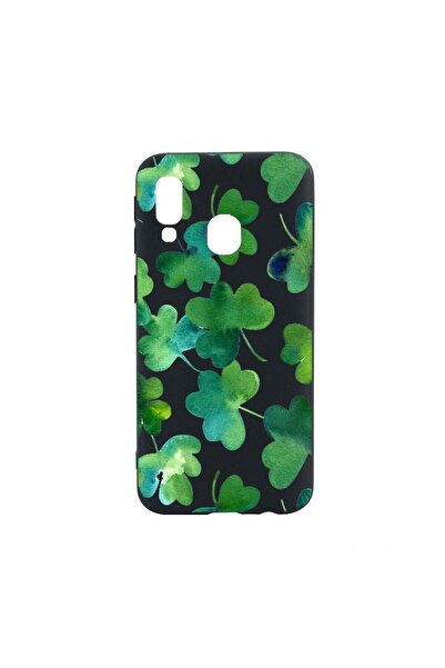 bestcase Θήκη σιλικόνης συμβατή με Samsung Galaxy A40, Πράσινο Φύλλο, ανθεκτι...