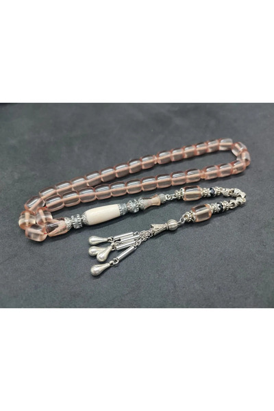 İskeçe Tesbih Σεβκέτ Αλκάν Αστραφτερό Έργο Τέχνης: Ασημένιο Κεντημένο Γερμανι...