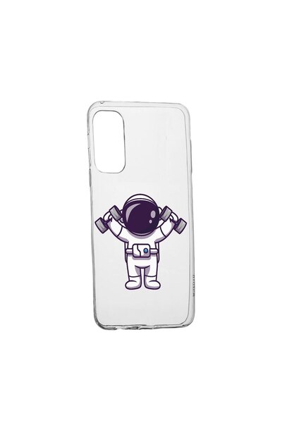bestcase Θήκη σιλικόνης συμβατή με Samsung Galaxy S22 Plus, Astronaut Gym, αν...