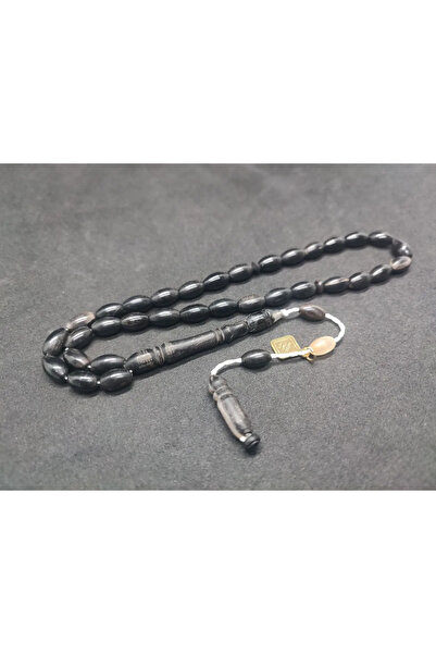 İskeçe Tesbih İskeşeli Cemil Usta Eseri İnci Siyahı El Boy Φυσικό Κέρατο Κόρινου