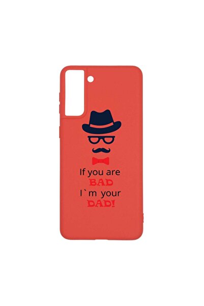 bestcase Θήκη σιλικόνης, Συμβατή με Samsung Galaxy S21 Plus, Bad Dad, ανθεκτι...