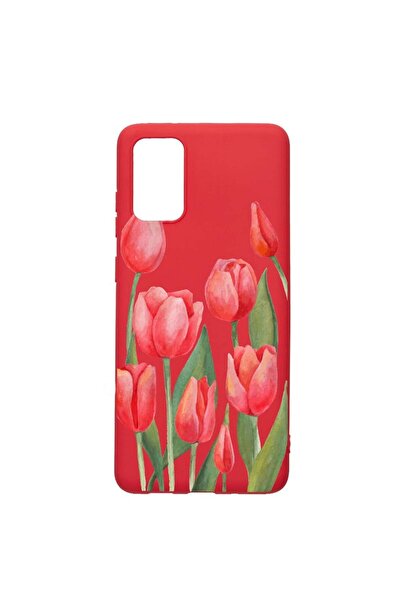 bestcase Θήκη σιλικόνης, Συμβατή με Samsung Galaxy A02s, Κόκκινες τουλίπες, α...