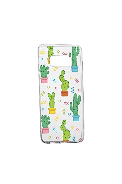 bestcase Θήκη σιλικόνης συμβατή με Samsung Galaxy S8, Κάκτος, ανθεκτική στη φ...
