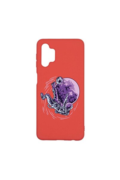 bestcase Θήκη σιλικόνης, Συμβατή με Samsung Galaxy A32 5G, Αστροναύτης Ποδοσφ...