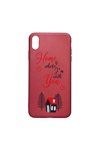 bestcase Θήκη σιλικόνης, Συμβατή με Apple iPhone XR, Οικία είναι εκεί που, αν...