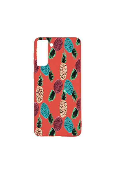 bestcase Θήκη σιλικόνης, Συμβατή με Samsung Galaxy S21 Plus, Ανανάς, ανθεκτικ...