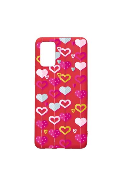 bestcase Θήκη σιλικόνης, Συμβατή με Samsung Galaxy M02s, Χαριτωμένα Καρδιές, ...