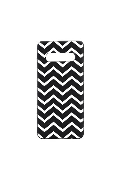 bestcase Θήκη σιλικόνης συμβατή με Samsung Galaxy S10 Plus, Σχέδιο Ζέβρα, ανθ...