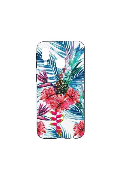 bestcase Θήκη σιλικόνης συμβατή με Samsung Galaxy A40, Τροπικό, Ανανάς, ανθεκ...