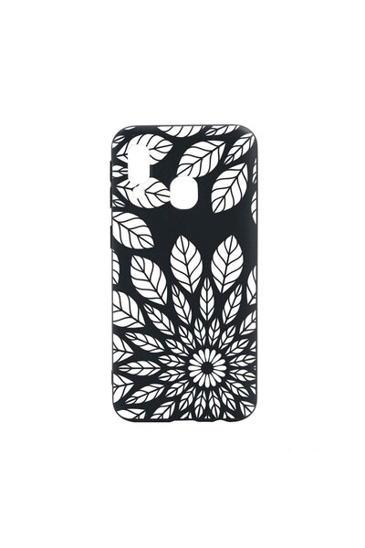 bestcase Husa Silicon Compatibila Cu Samsung Galaxy A40, Flower Pattern, rezi...